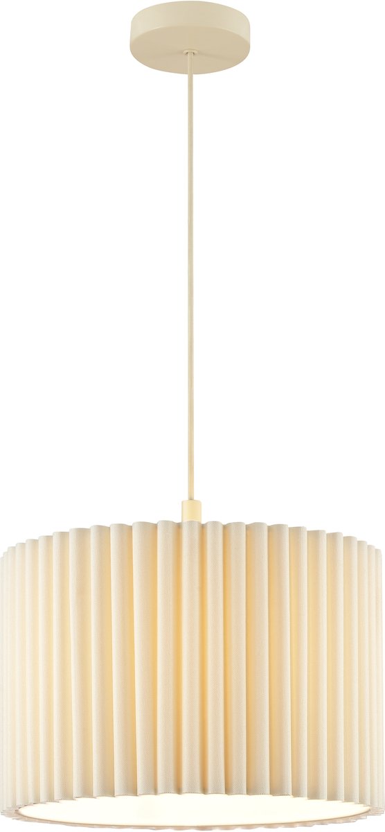 Brilliant Velin - Hanglamp - 1-lichts - E27 - Beige