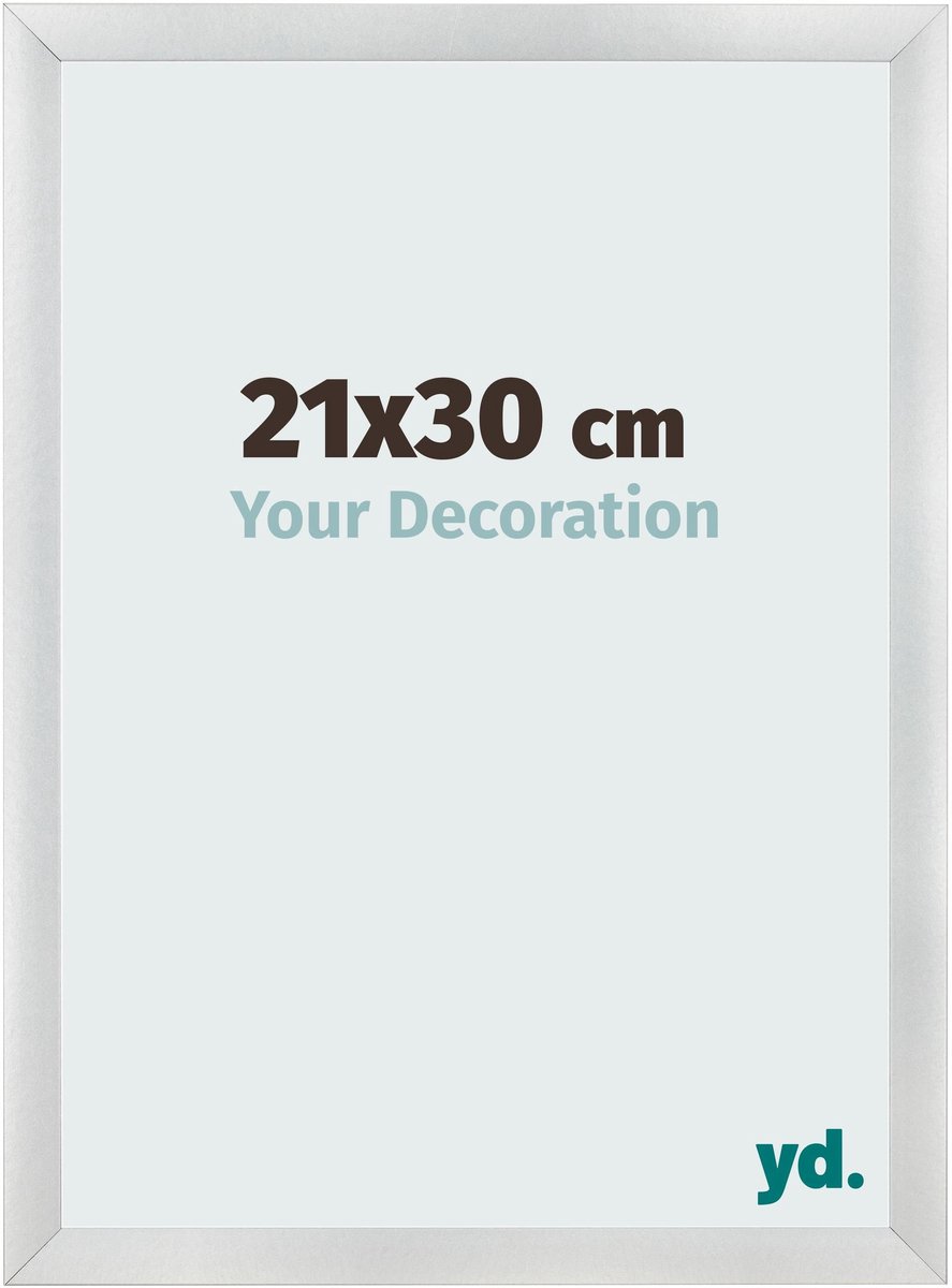 yd. Your Decoration - Fotolijst 21x30 cm - MDF - Zilver Mat - Pisa