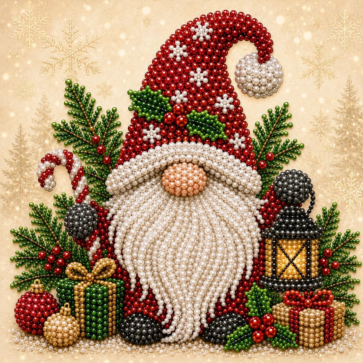 Casalora Diamond Painting - 3D Kerst Diamant Schilderij DIY Kit - Creatieve Hobby voor Volwassenen & Beginners - 20 × 20 cm