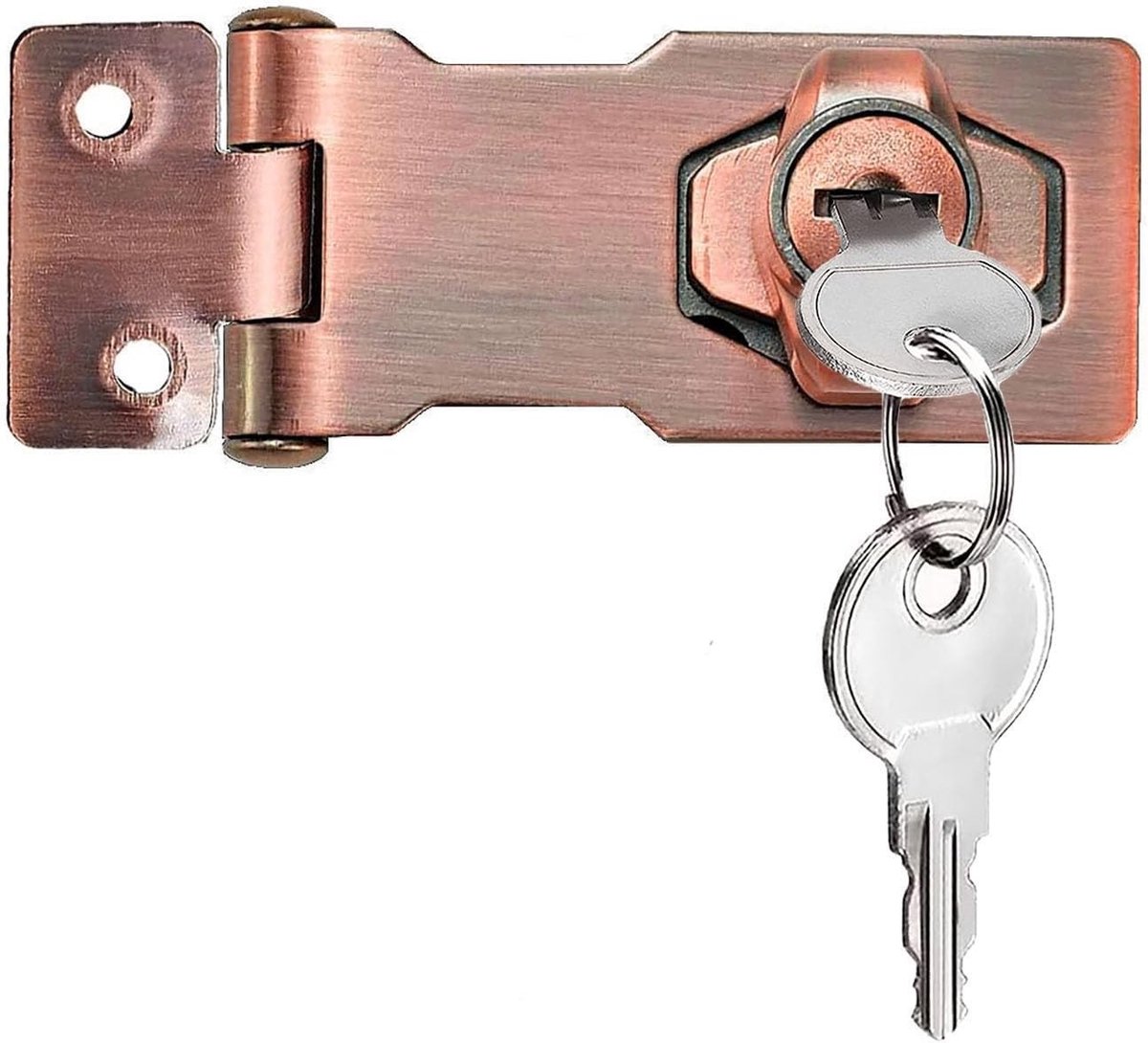 Deurslot met Sleutels - Zilverkleurig - 4 Inch - Zinklegering met Schroefbevestiging - Voor Deuren en Kasten
