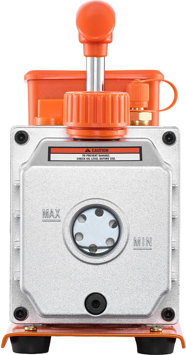 Vacuümpomp met Manometer, 4,5 CFM 127 L/min, 250 W, Eentraps Roterende Schottenvacuümpomp, Manometerset, Geschikt voor R134a, R22, R410a, R1234YF & R32, Inclusief Draagtas, Ideaal voor Auto-Airconditioningsystemen