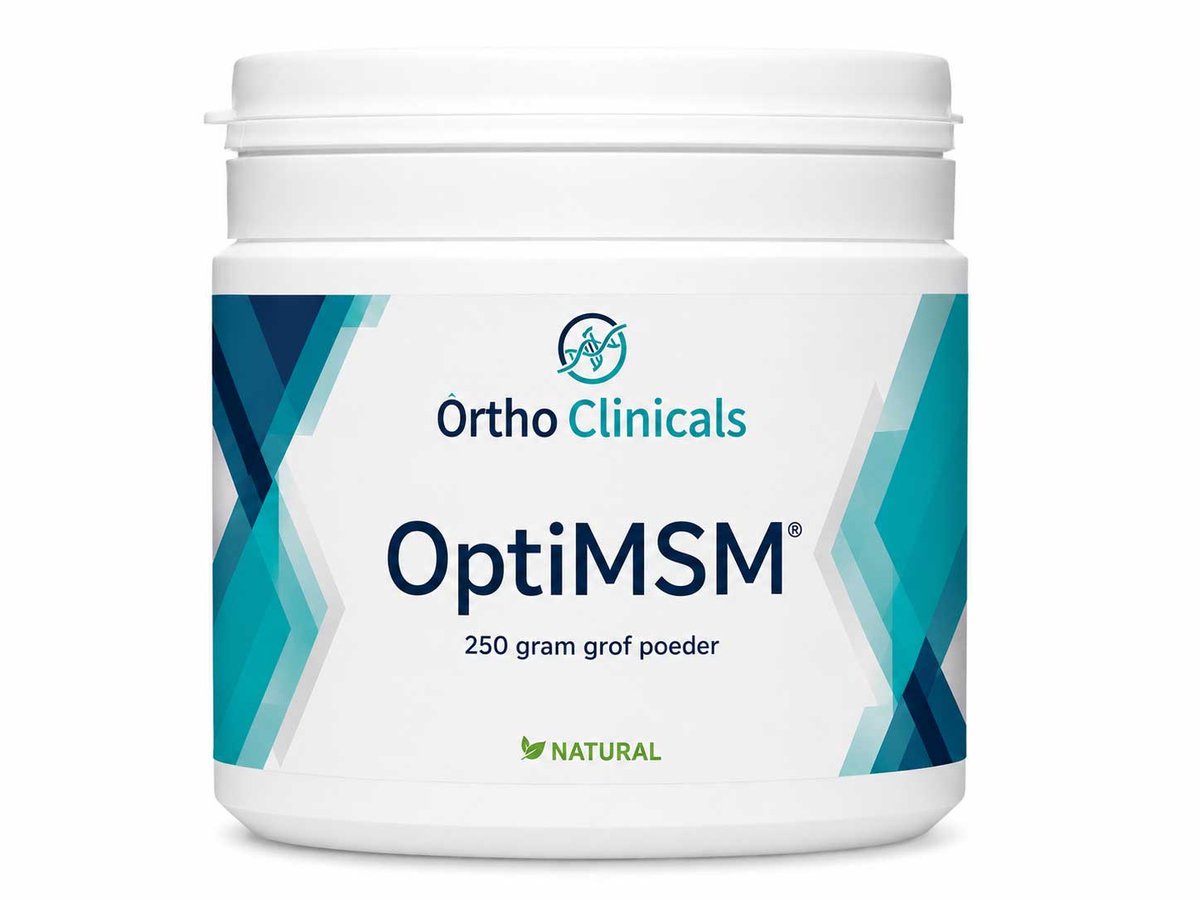Ortho Clinicals OptiMSM 250 Gram poeder (Meest zuivere MSM)