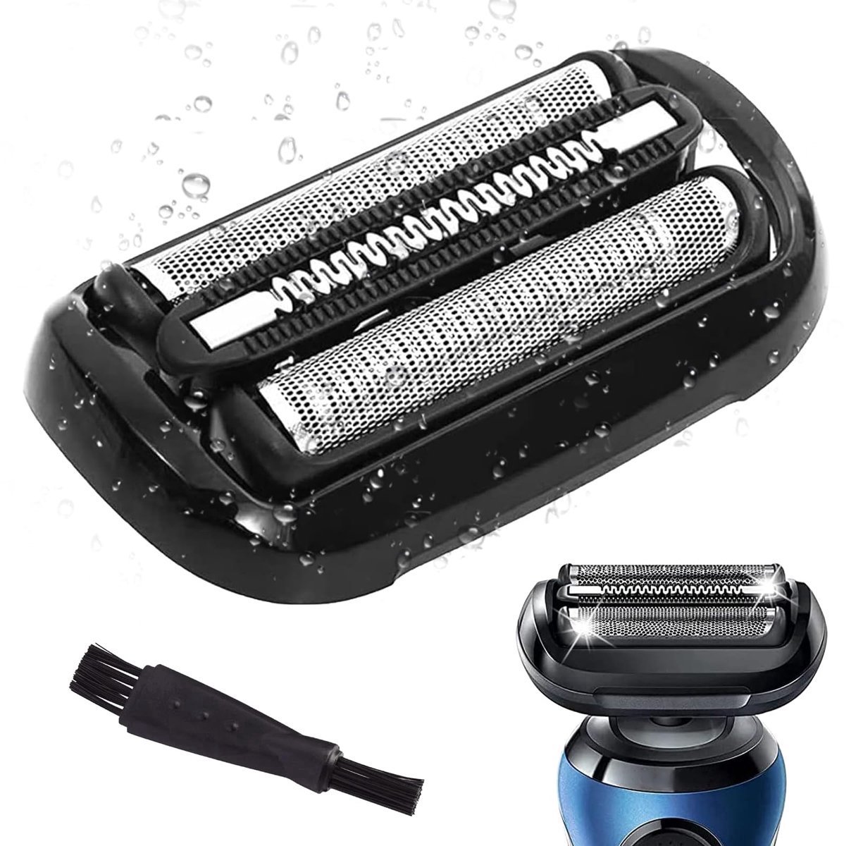 casalora® - Elektrisch Scheerapparaat Vervangende Scheerkop-Accessoires voor elektrische scheerapparaten-Scheerapparaat voor Braun Series 5/6 53B Vervangende kop-scheerkoppen mannen-met scheerborstel