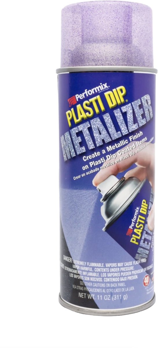 Plasti Dip Purple Metalizer Spray 325 ml – Paarse Metallic Rubber Coating – Verwijderbare Spuitfolie