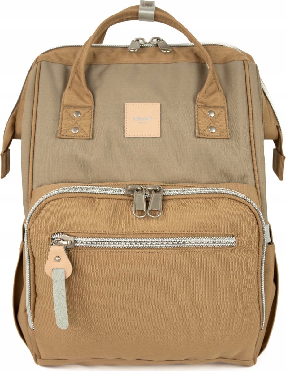 Himawari Double Keeper M Rugzak - Lichtbruin, Ideaal voor Kinderwagen