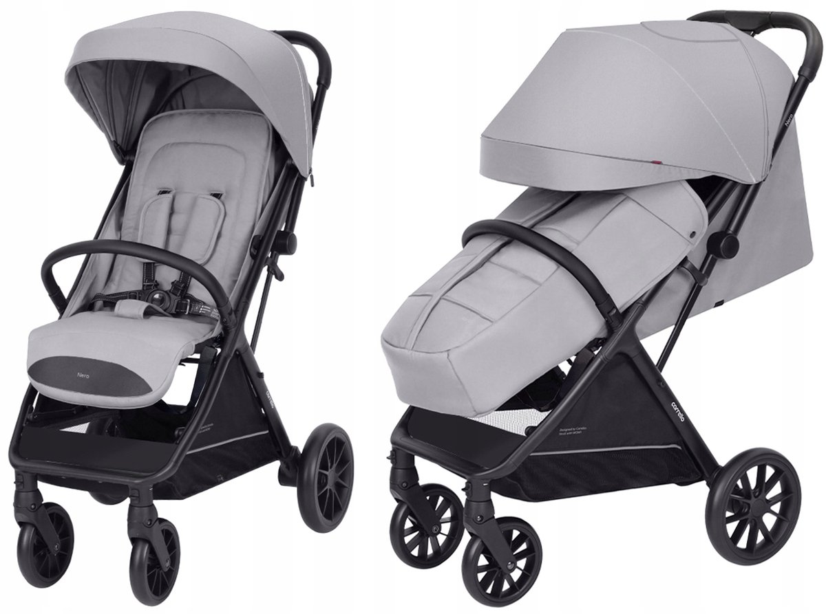 Carrello Nero Kinderwagen Leigrijs | Tot 22kg