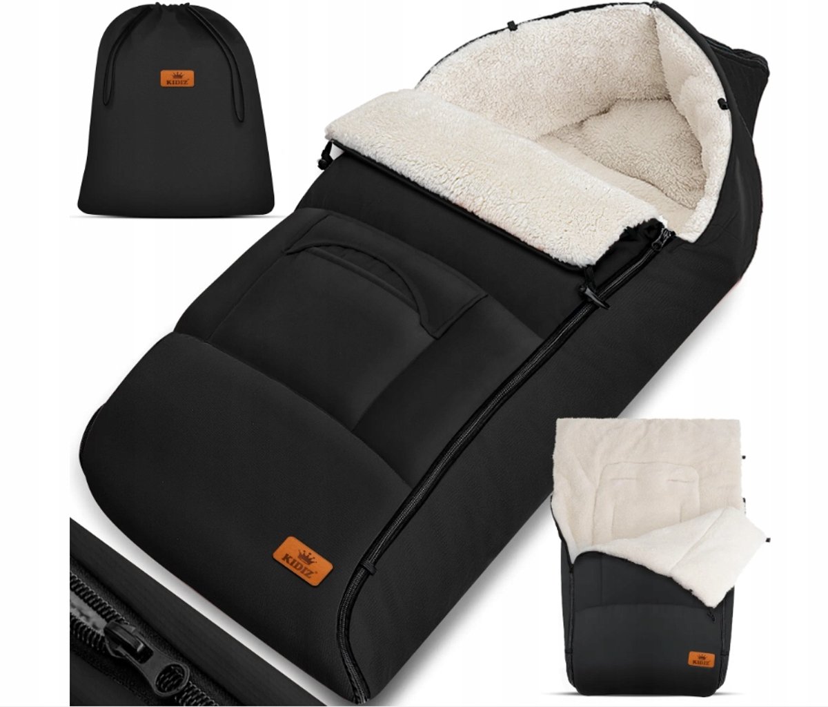 Kidiz Baby Slaapzak Winterkinderwagen & Autostoel - Warm en comfortabel