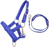 QHP - Halsterset voor Hobby Horse - Kobalt Blauw - LET OP! EXCLUSIEF HOBBYHORSE