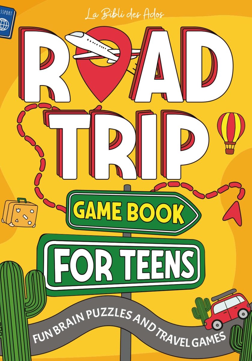 Road Trip Game Book for Teens: Fun Brain Puzzles and Travel Games for ages 12-16 on Long Journeys (Car and Airplane - ShopVlot
