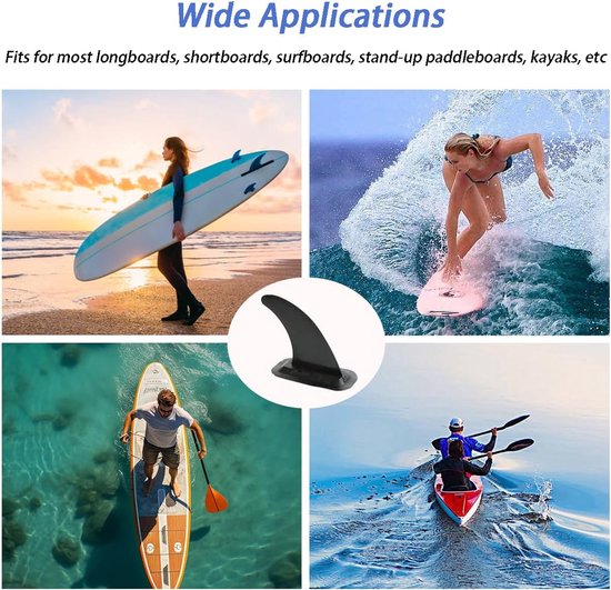 Surf Center Fin met basis, professionele SUP-vin, longboard, surfplank, stand-up paddle, pvc, afneembaar midden vin, 22,4 cm — afbeelding 5