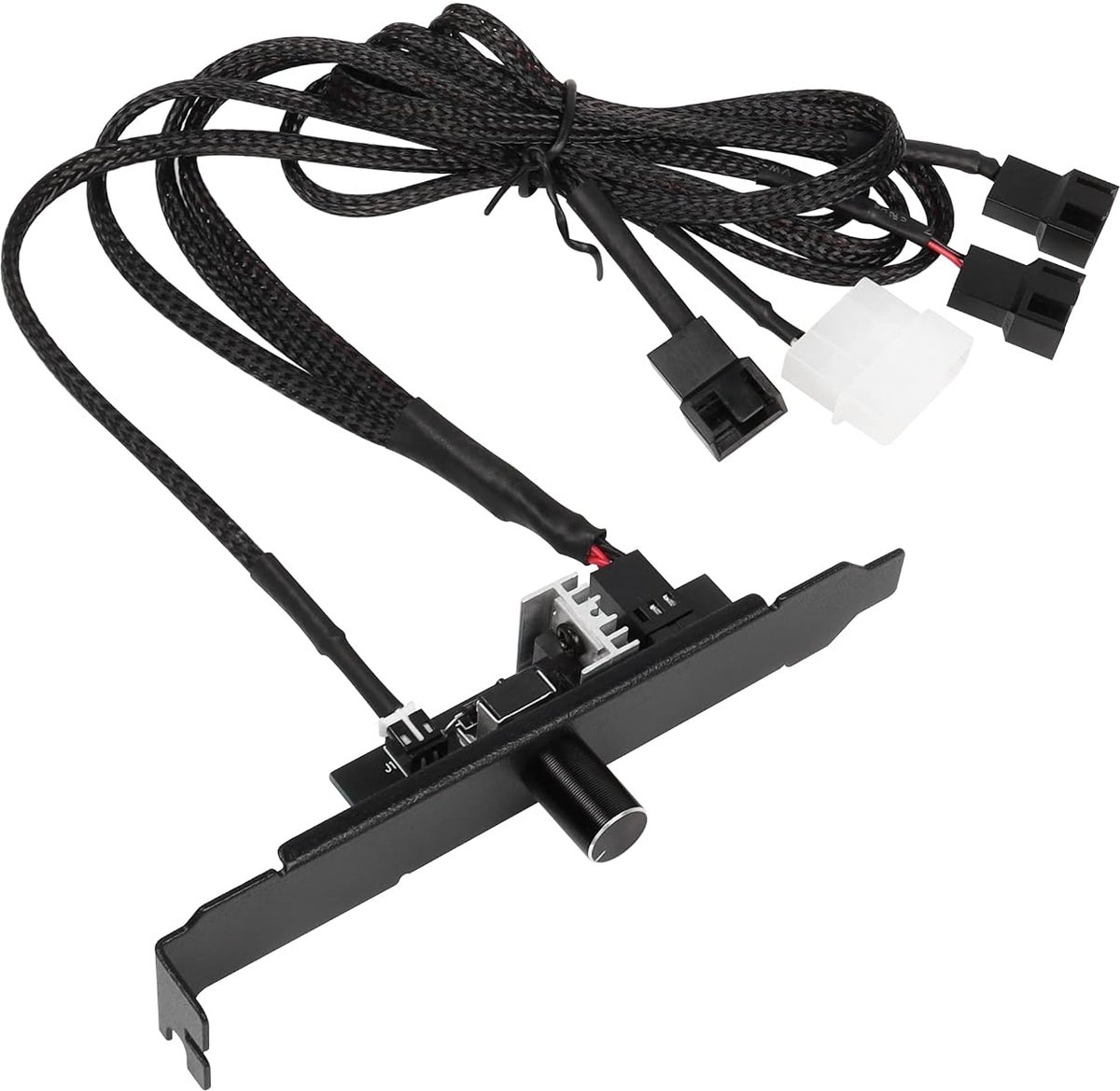 12 V 3/4 pin PC 3 kanalen 1 knop ventilatortoerental regeling (1 IDE-knop)