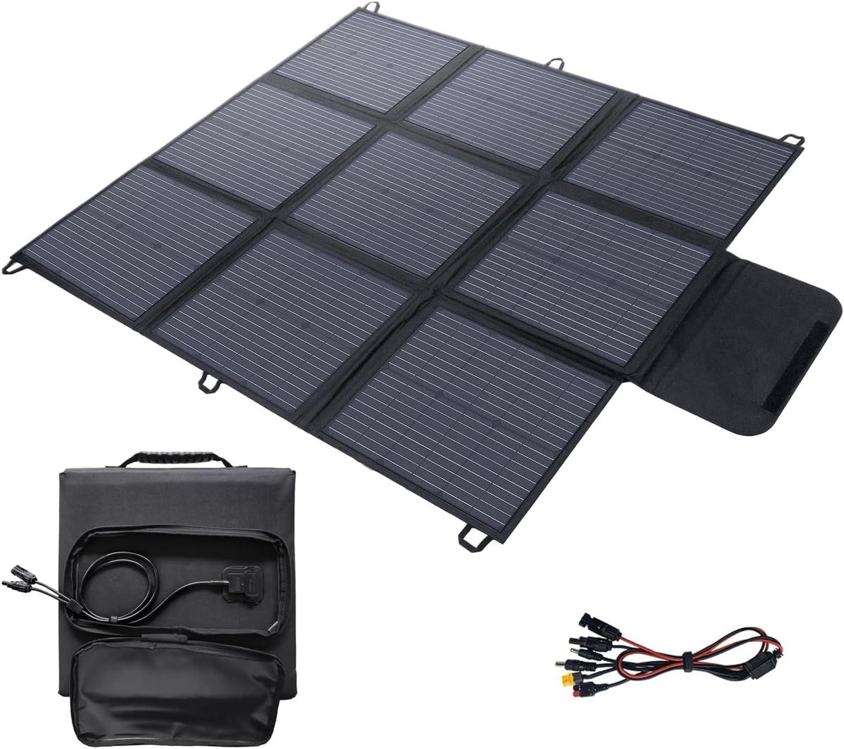 Zonnepaneel 200 W, IP67, hoge efficiëntie 22%, draagbare zonne-oplader, zonnestroom, camping, outdoor
