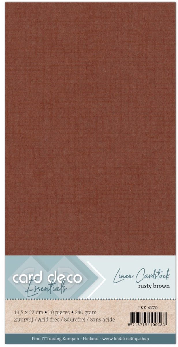 Linen Cardstock - 4K - Rusty Brown