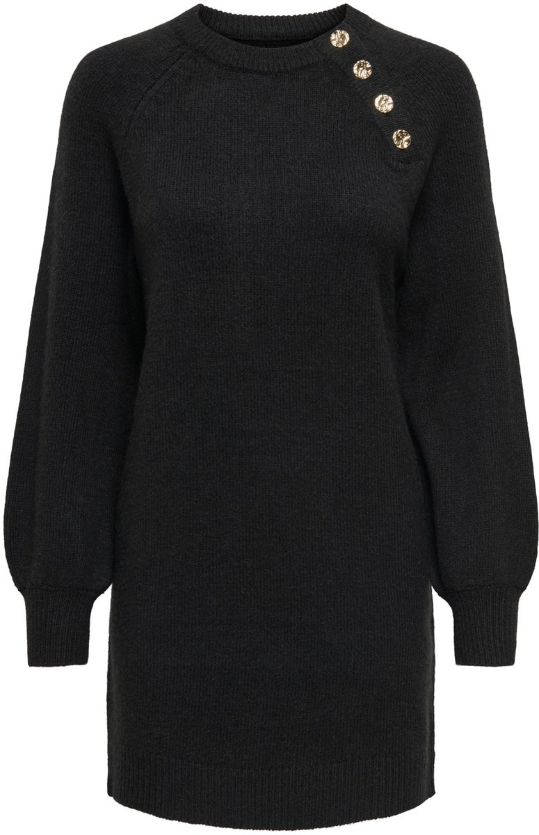 ONLY - ONLEMMA LIFE LS BUTTON ONEC DRESS CC KNT - Dames - Mini jurken