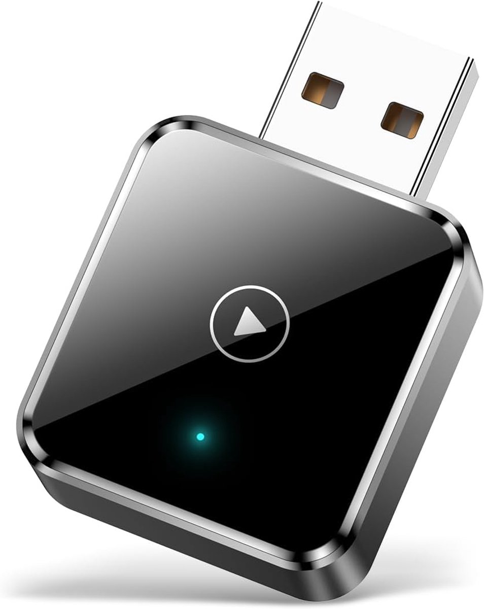 Draadloze CarPlay Adapter voor iPhone - Wireless CarPlay Dongle Box, zet in de fabriek bekabelde CarPlay om in draadloze CarPlay, plug-and-play, extreem geringe vertraging