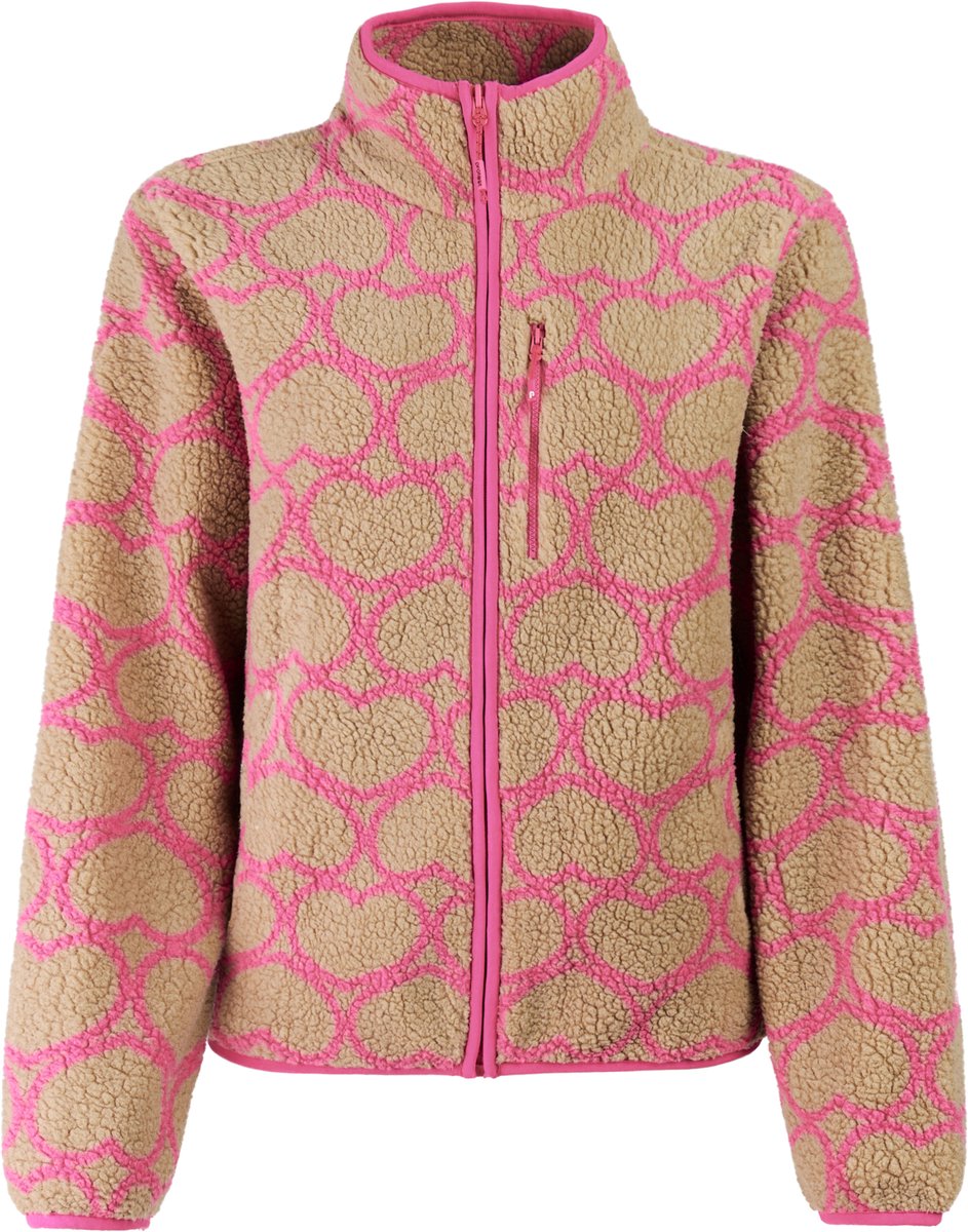 Protest PRTWiba Vest Dames Fleece Rits Roze