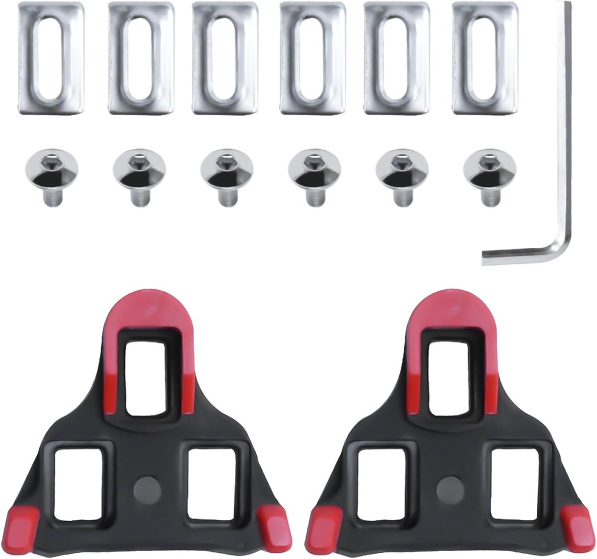 Cleats voor fietsschoenen, compatibel met Shimano SPD SL Cleats (geel)