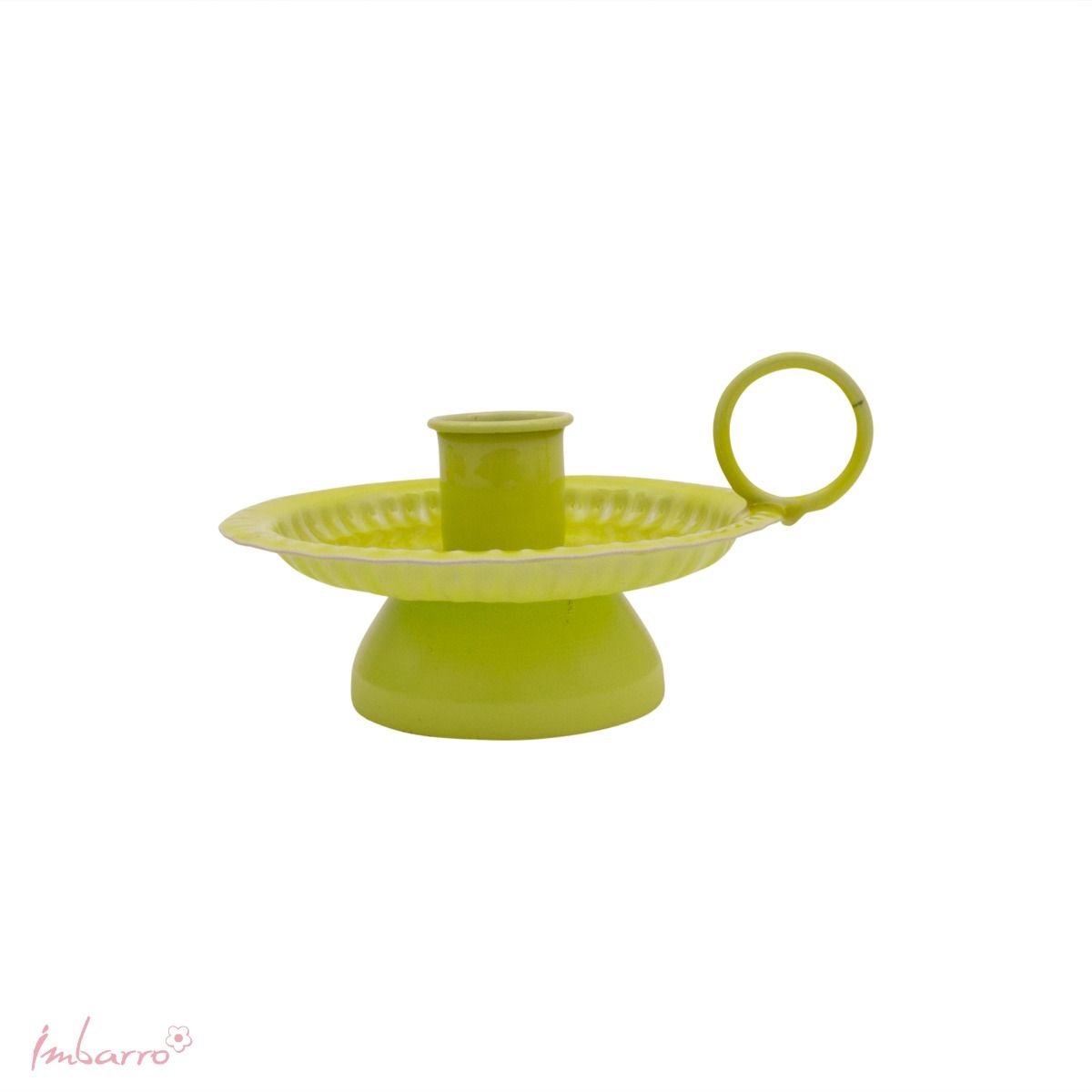 Imbarro Home & Fashion - Kandelaar Imre Lime - Groen - L:12 W:10 H:6.50 cm