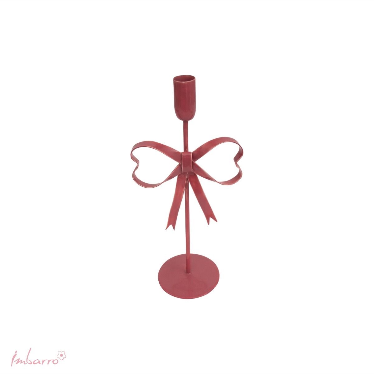 Imbarro Home & Fashion - Kandelaar Nodo Marsala - Paars - L:14 W:9.50 H:32 cm