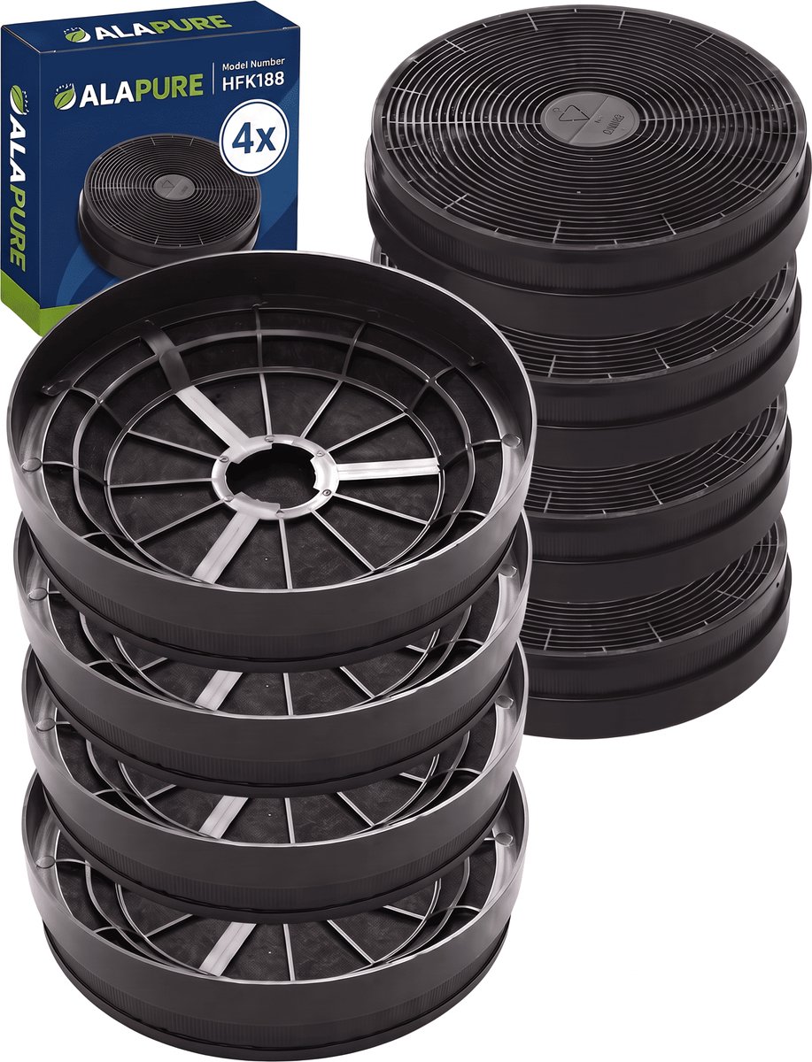 4x Koolstoffilter voor Baumatic ST1