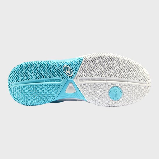 Bullpadel Performance Comfort 24i Dames Padelschoen Kleur: Wit/Lichtblauw,Maat: Bullpadel Performance Comfort 24i Dames Padelschoen Kleur: Wit/Lichtblauw,Maat: