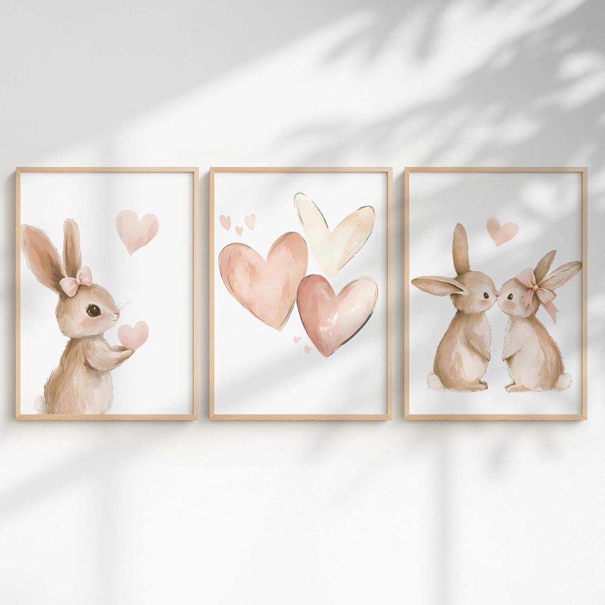 SnelShoppen - Generische 3-Piece Poster Set voor Kinderen, Meisjeskamer Decoratie met Eenhoorn, Prinses, Dieren en Regenboog, Wanddecoratie voor Babyk