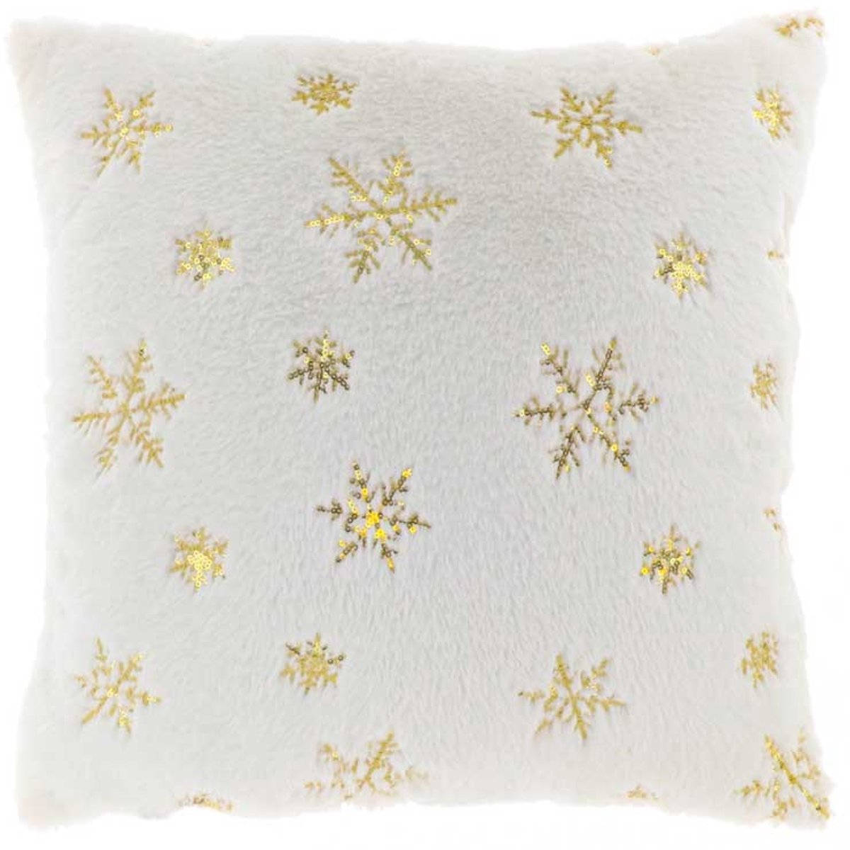 Unique Living Kussen Ice Crystal 45x45cm Gold Goud