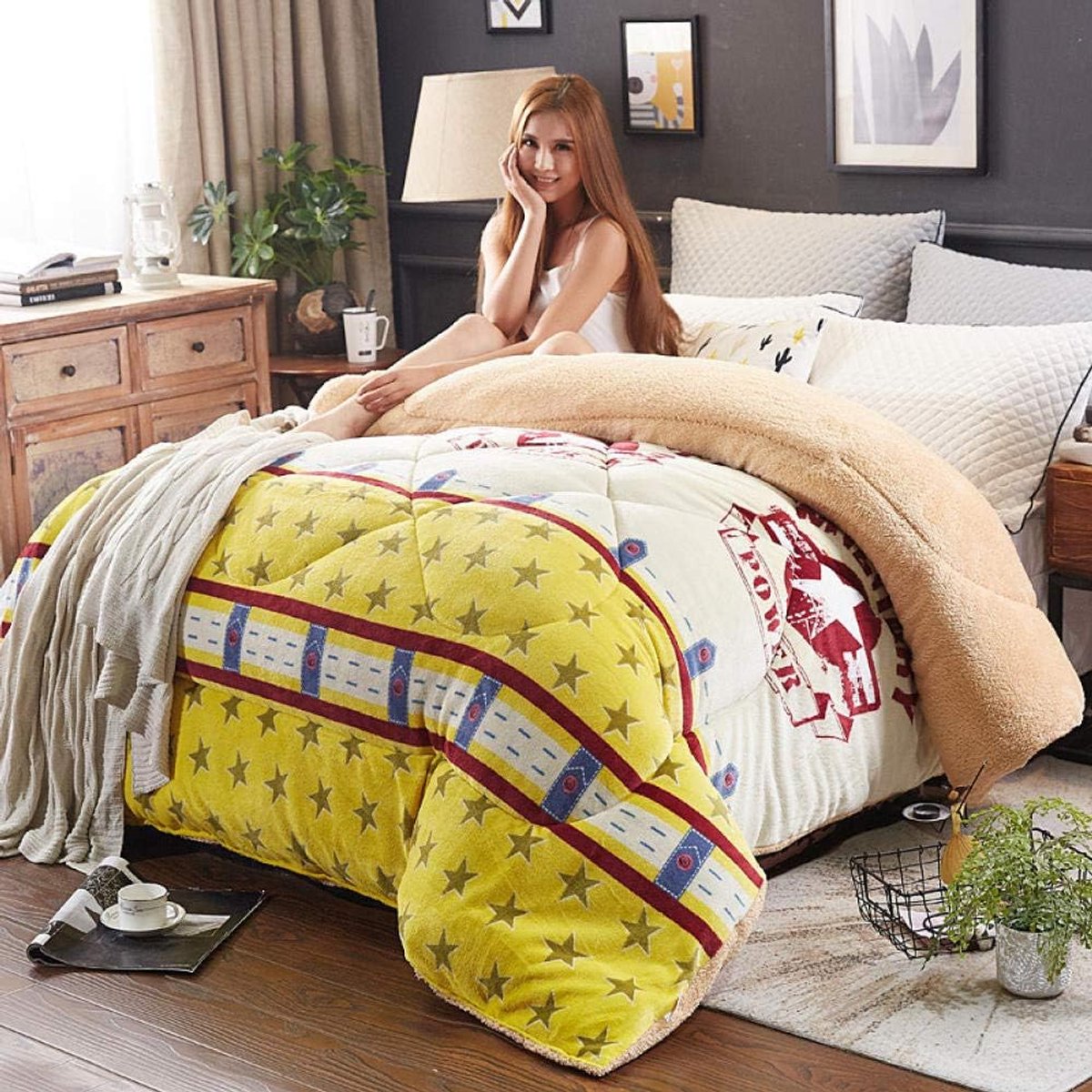 Fleece werpdekens Reisformaat - Superzachte donzige warme stevige bedspreien voor bank Microfiber deken -Clorin_180x220cm ongeveer 8 kg