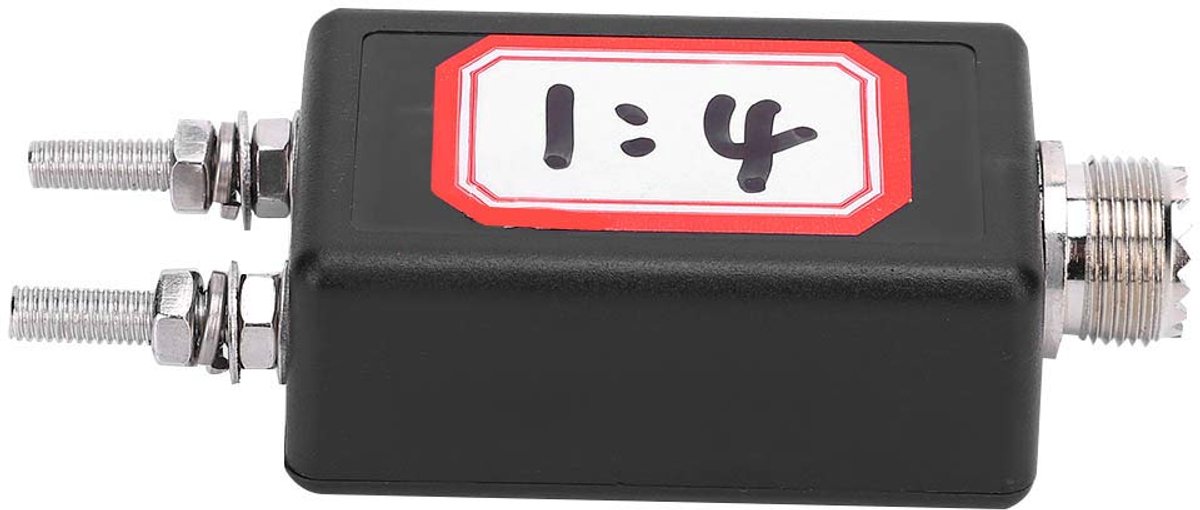 Balun 1:4 voor HF Kortegolfantenne Kunststof 60x36x26mm Buitengebruik SSB Antenne Accessoire