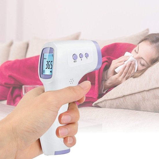 Infrarood Thermometer, Non-Contact Digitale Voorhoofd Pistool Met Koorts Alarm LCD Display Voor Kinderen Volwassenen Om Snel Te Meten Temperatuur — afbeelding 2