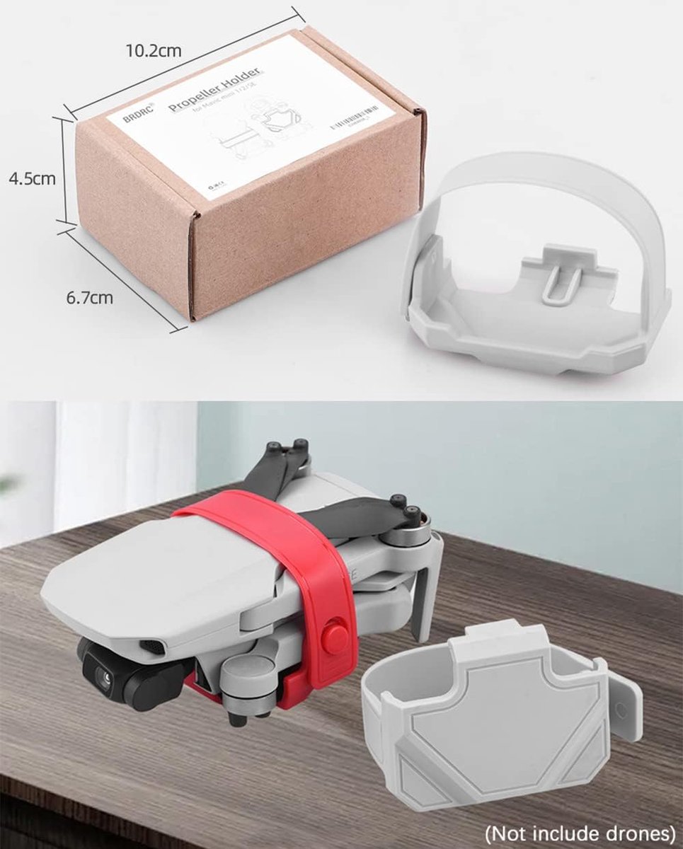 Peddelblad, vaste stabilisatorbeschermer, drone, zit-basis, adapter, propellerbescherming, reserveaccessoires voor Mavic Mini 2/Mavic Mini/Mavic Mini SE (grijs)