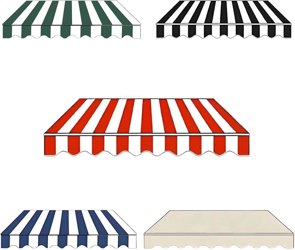 Vervangende luifelstof, waterdicht, 200x150 cm, 300 x 200 m, 400x200 cm, zonwering, luifeldoek voor tuin, 300x250 cm