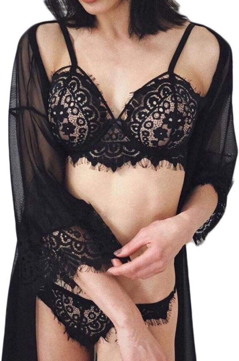 Babydolls, nachtjaponnen & negligés dames Vrouwen Erotische Lingerie Porno Sexy Lingerie Slips String Beha Temptation Ondergoed Set