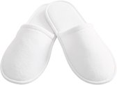 Lavea® 10er Set Hotelslippers - Pantoffels, Slippers, Gastenslippers & Hotelpantoffels, Eén Maat - voor Hotel, Spa en Thuis - Hotelkwaliteit - Gesloten - Wit