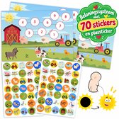 Beloningssysteem Boerderij - 70 Stickers en Magische Plassticker - 3 Kaarten - Zindelijkheidstraining Belonen