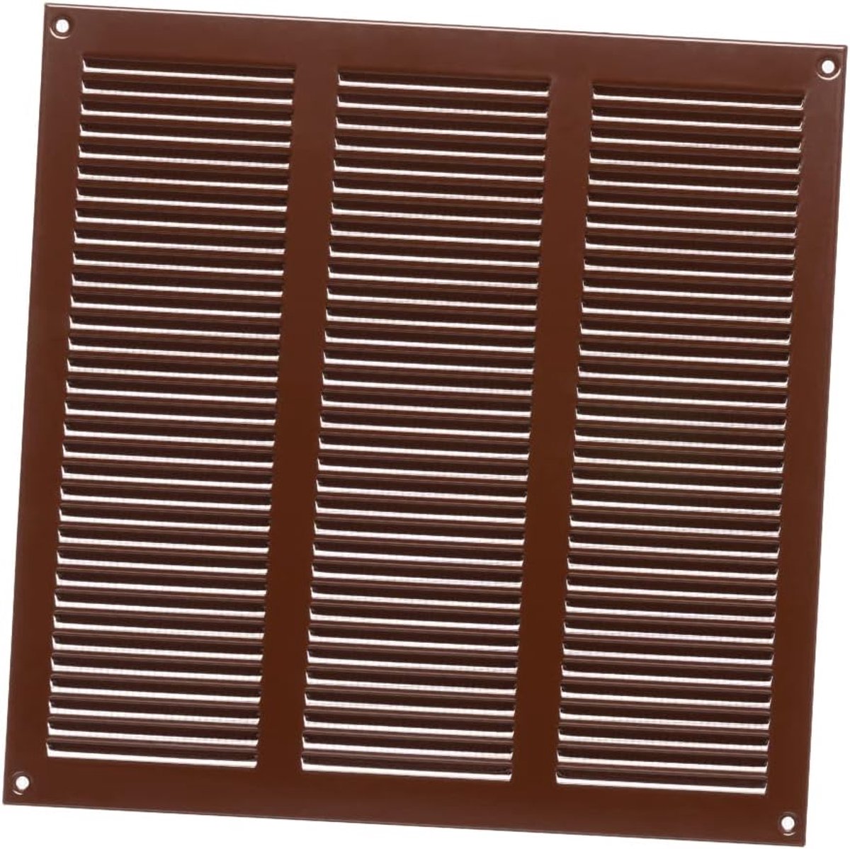 Ventilatierooster van metaal, bruin, 300 x 300 mm