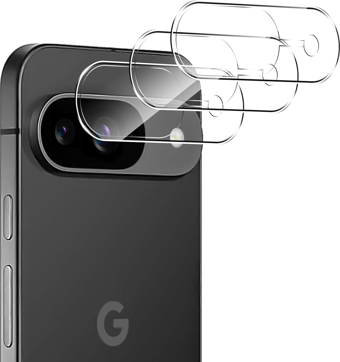 Camerabescherming van Pantserglas voor Google Pixel 9, 3 Stuks 9H Hardheid, Ultra-Helder, Krasbestendig