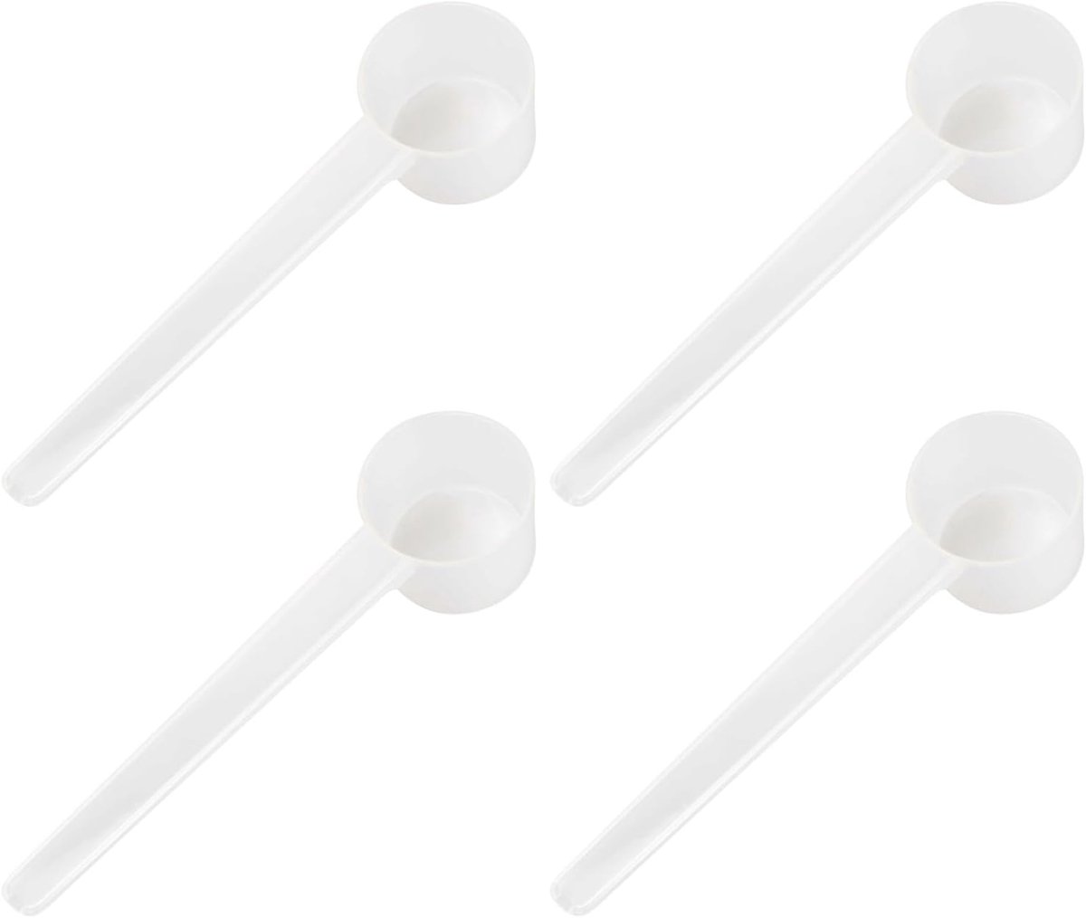 4 stuks maatbekers gram, maatlepel van kunststof, 5 g, maatbeker met schaal, transparante maatlepel voor keukengerei, koken, koffie, eiwitten