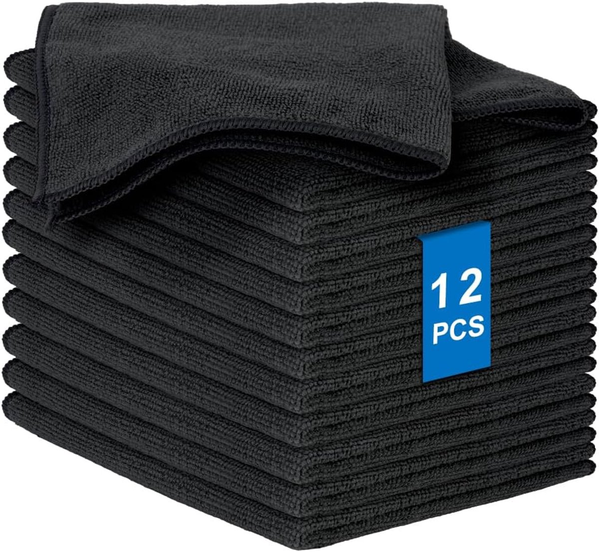 SnelShoppen - Microvezeldoek Set van 12 Stuks 30x30cm - Hoge Absorptie Schoonmaakdoekjes - Herbruikbare Keukenhanddoeken - Geschikt voor Alle Oppervla