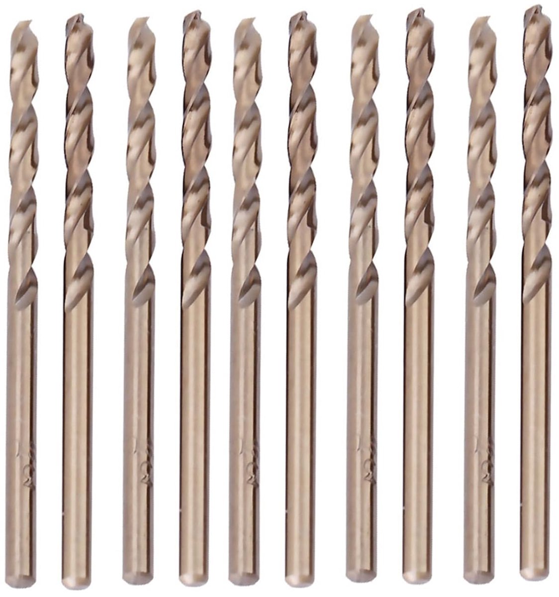 SnelShoppen - 10pcs M35 HSS Cobalt Boor Set 1-5mm - HSS-CO Percussie Boor voor Metaal, RVS, Gietijzer, Staalplaat, 5mm