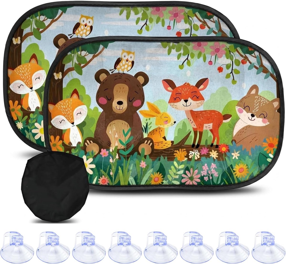 Zonwering voor auto 51 x 31 cm - UV-bescherming - Opvouwbaar - Ideaal voor kinderen en dieren - ShopVlot