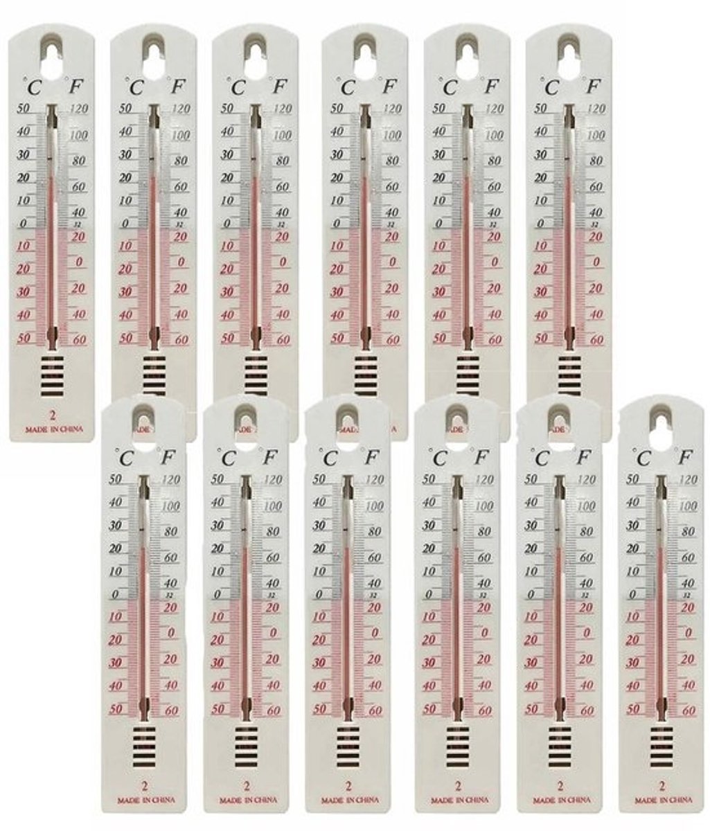 Analoge binnen- en buitenthermometer - hoge nauwkeurigheid - 19,5 cm