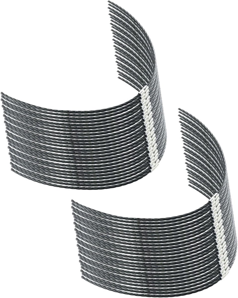 SnelShoppen - 50 stuks Trimmerdraad voor Bosmaaier, Extra Sterk Snijdraad 37 cm x 3,5 mm voor Tuin, Onkruidverwijdering, Flexibel en Elastisch