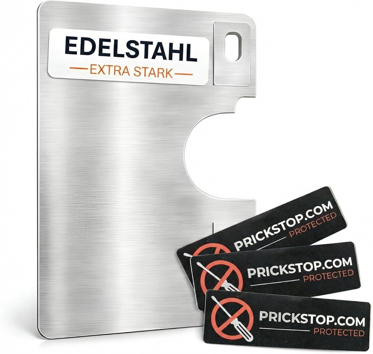 SnelShoppen - Prick Stop Deurslot | Inbraakbeveiliging voor Fiat Ducato, Citroen Jumper, Peugeot Boxer, Pössl Camper | Zwart Sticker