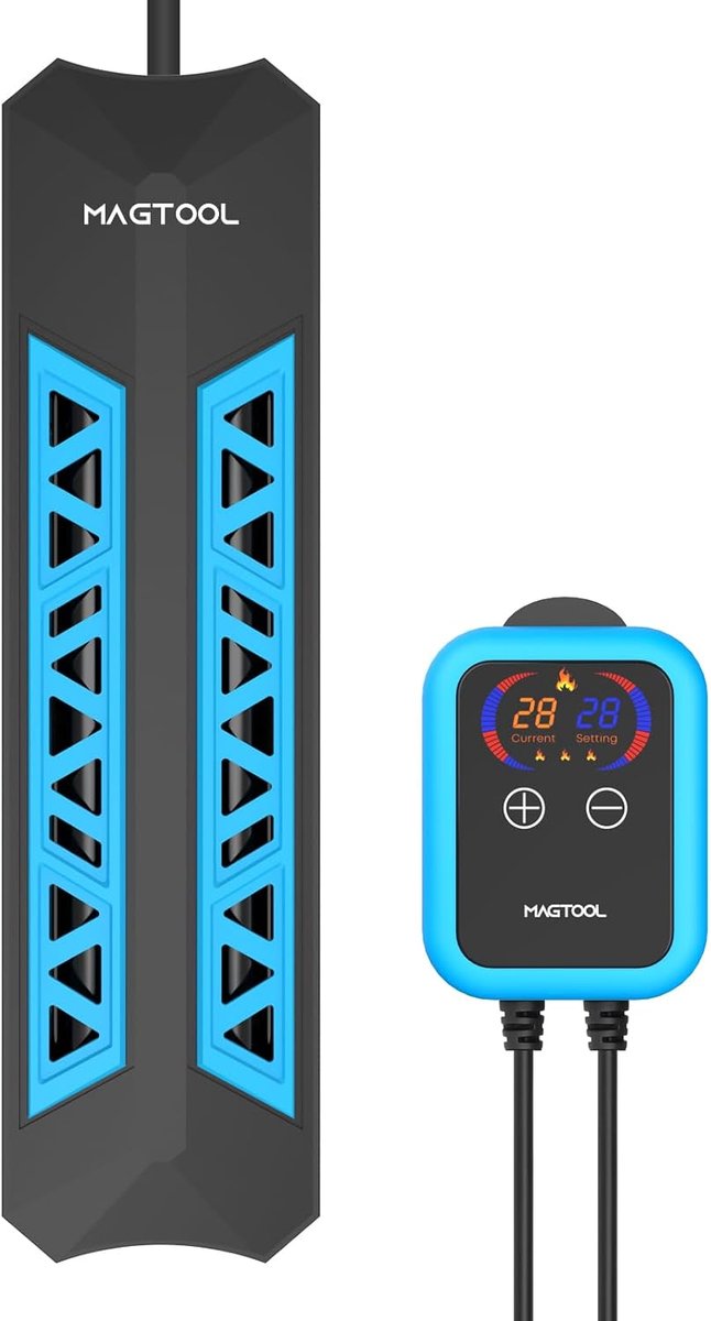 SnelShoppen - Dompelbare Aquariumverwarming 300-1500W met Digitale Controller, Oververhittingsbeveiliging en Automatische Uitschakeling voor Zoet en Z