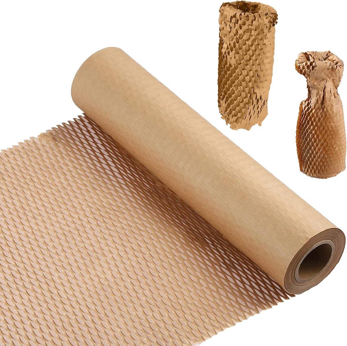 SnelShoppen - Honeycomb Verpakkingspapierrol 30M x 30cm - Kussenfolie Alternatief voor Verzending, Verhuizen, Bescherming Breekbare Artikelen