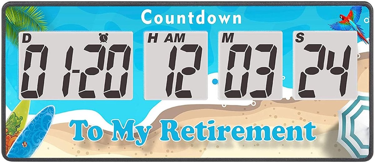 SnelShoppen - Digitale Countdown Timer 9999 Dagen - Magnetisch, Alarmfunctie, Keuken, Trouwen, Verjaardag, Baby Geboorte, Blauw
