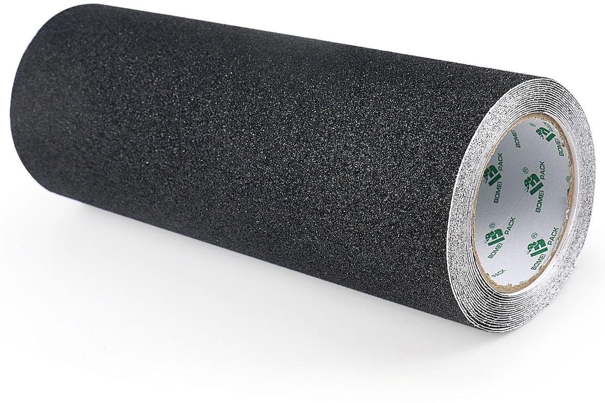 SnelShoppen - Grip Tape 300mm x 5m, Zwart, Anti-slip Tape voor Trappen, Skateboards, Sterke Trekkoord, Weerbestendig, Veiligheidsniveau voor Binnen &