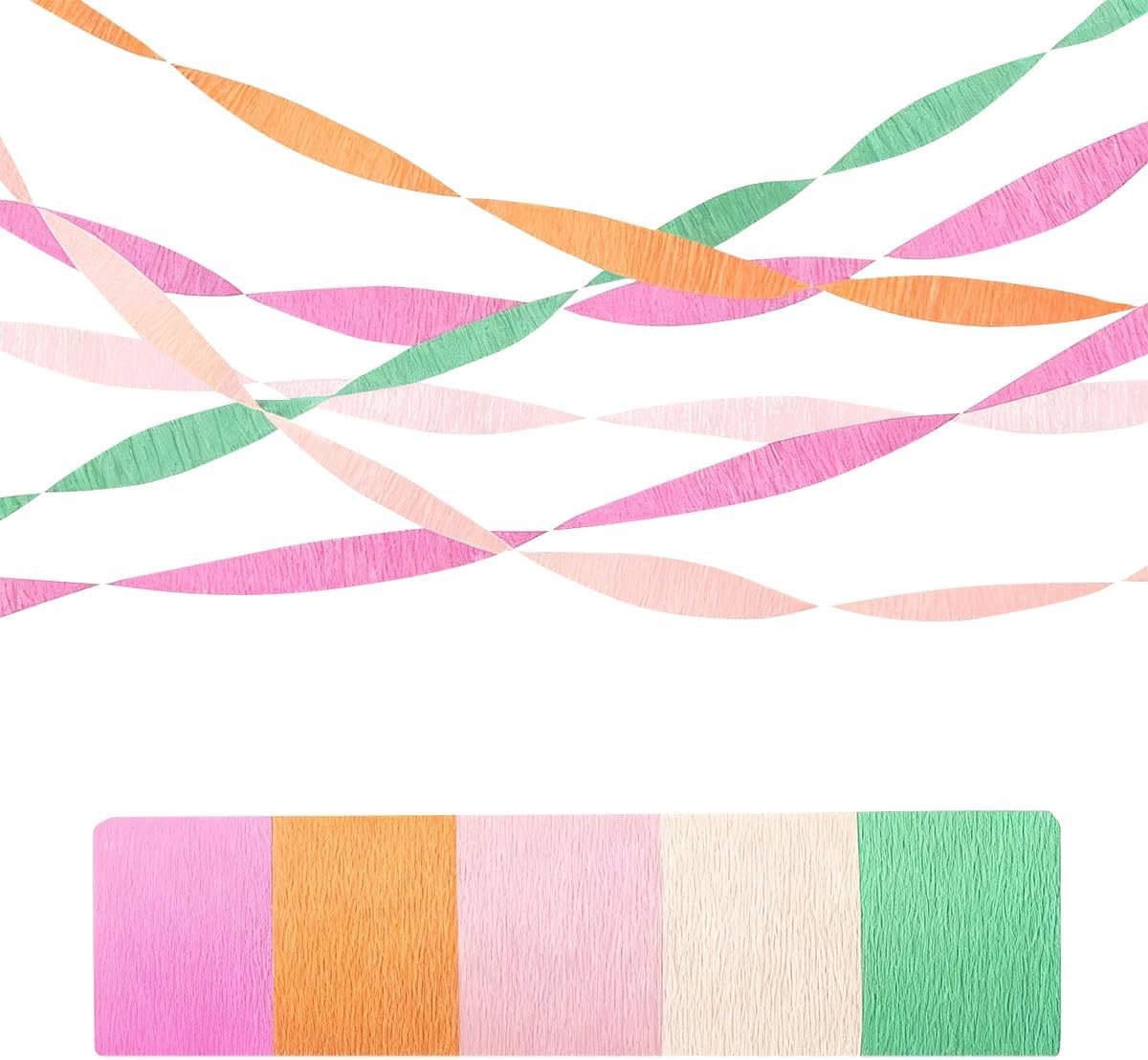Crêpepapier luchtslangen kleurrijk voor achtergronddecoratie