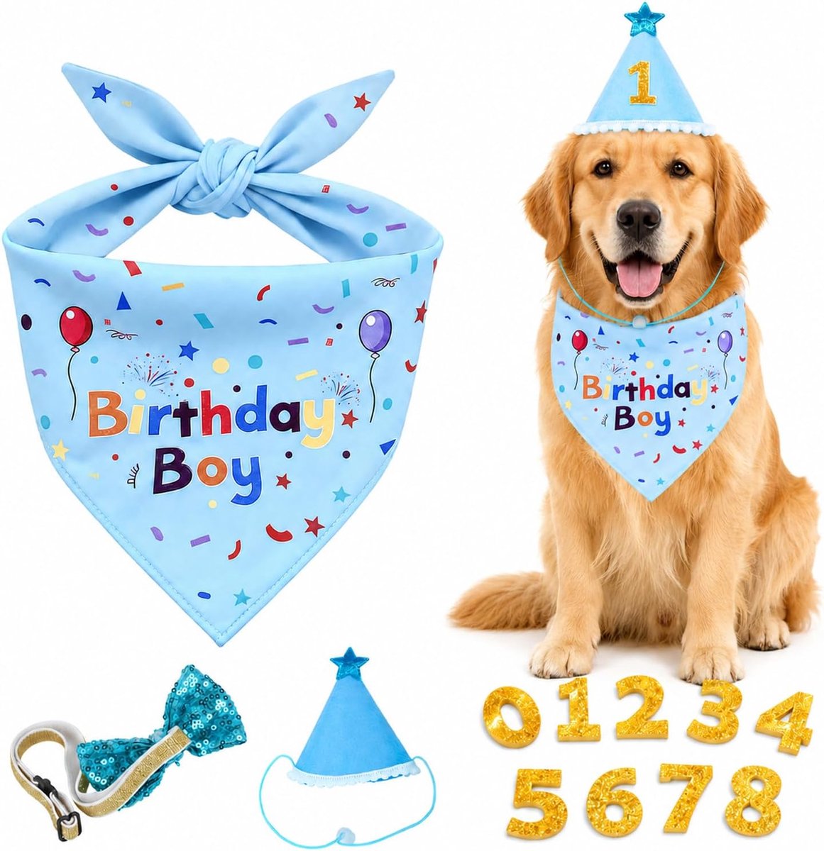 1 set hondenverjaardagsdecoraties